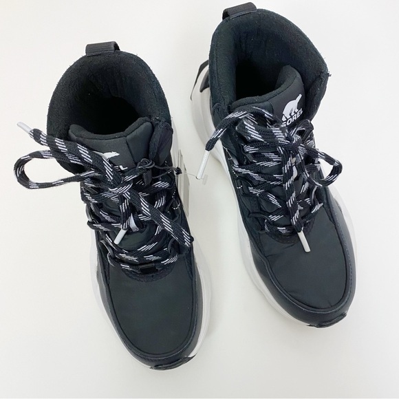 New! Sorel Kinetic RNEGD Renegade Conquest Winter Shoe Boot Black - Picture 3 of 9